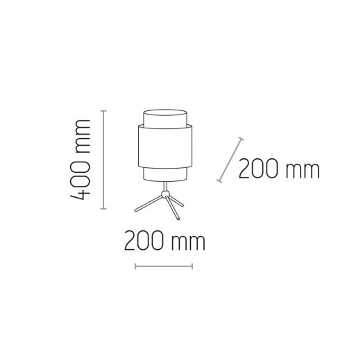 BOHO NATURE éjszakai asztali lámpa rattan fekete és bézs Boho stílusú E27 5577 TK világítás