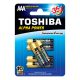 TOSHIBA ALPHA POWER LR03 AAA 1,5 V alkáli elemek buborékcsomagolás 6 darab