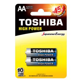   TOSHIBA HIGH POWER LR6 AA 1,5 V alkáli elemek buborékcsomagolás