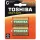 TOSHIBA HEAVY DUTY R14 C 1,5 V-os cink-szén elemek, 2 darabos blisztercsomag