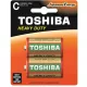 TOSHIBA HEAVY DUTY R14 C 1,5 V-os cink-szén elemek, 2 darabos blisztercsomag