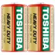 Toshiba LR20 R20 1.5V cink elem, extra erős HEAVY DUTY, 2 db