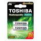 Újratölthető elemek TOSHIBA HASZNÁLATRA KÉSZ AA 1,2V 1000MAH buborékfólia 2 db