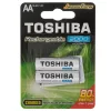 Toshiba elem AA LR6 R6 2000 mAh Ni-MH 1.2V HASZNÁLATRA KÉSZ 2 db.
