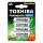 Újratölthető elemek TOSHIBA HASZNÁLATRA KÉSZ AA 1,2V 2000MAH buborékfólia 4 db