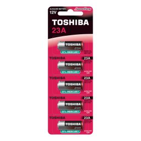   TOSHIBA speciális alkáli elemek 23A 12V MN21 V23GA buborékfólia 5 db