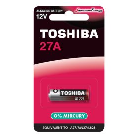   TOSHIBA speciális alkáli elem 27A 12V MN27 L828 buborékfólia 1 db.