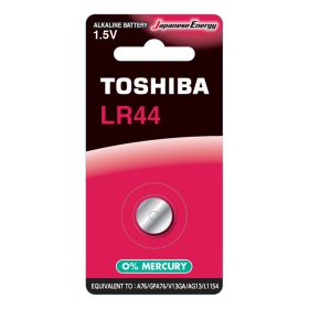  TOSHIBA LR44 1,5V alkáli speciális akkumulátor buborékfólia 1 db.