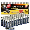 Toshiba alkáli elem ujjak AAA LR03 R3 1.5V NAGY TELJESÍTMÉNYŰ 40 db.