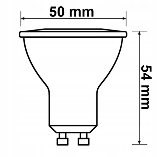 LED halogén izzó GU10 4W = 50W 345lm 4000K semleges spotlámpa TOSHIBA