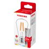 E27 ST64 LED izzó 7W = 60W 806lm 2700K meleg izzószál TOSHIBA