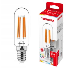   LED izzó E14 T25 4,5W = 40W 470lm 2700K meleg izzószál TOSHIBA