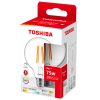 LED izzó E27 G95 9W = 75W 1055lm 2700K meleg izzószál, szabályozható TOSHIBA