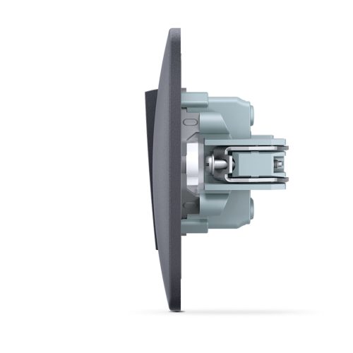 Lépcsőházi kapcsoló 2 pólusú 10A Fekete Felületre szerelhető BINERA VIDEX