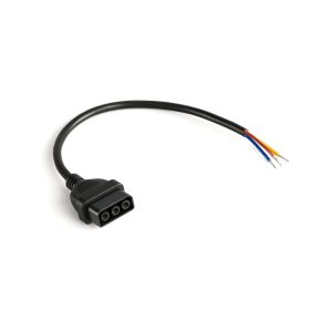 Tápcsatlakozó 30cm 230V Fekete VL-BNL02-F01B VIDEX