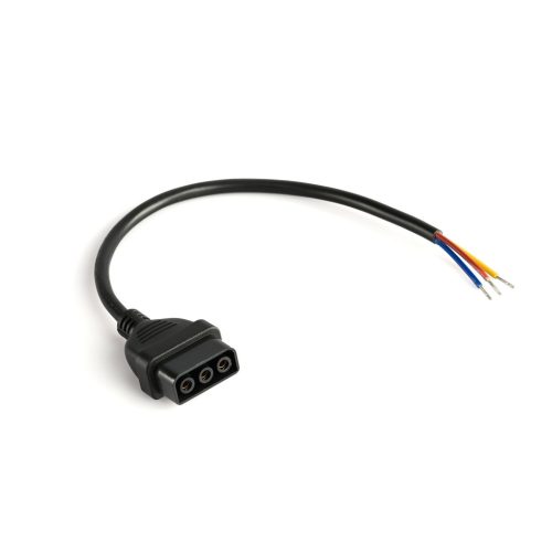 Tápcsatlakozó 30cm 230V Fekete VL-BNL02-F01B VIDEX