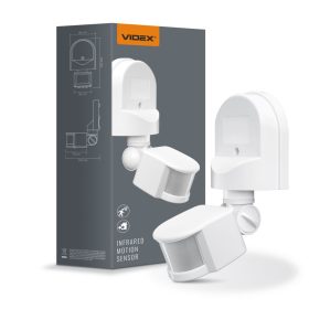   Mozgás- és alkonyérzékelős kültéri lámpa 1200W fehér IP44 VL-SPW2W Videx