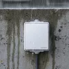 1 pólusú, felületre szerelhető kapcsoló, IP65, szürke, Videx BINERA