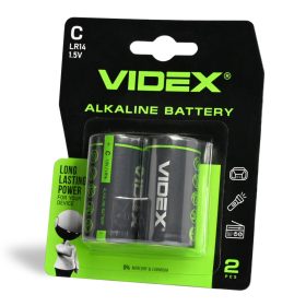Videx LR14 C 1,5 V alkáli elemek, 2 db-os blisztercsomag