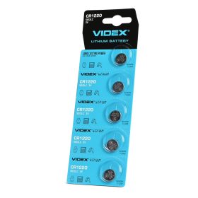 Videx CR1220 3V lítium gombelemek 5 db-os bliszterben