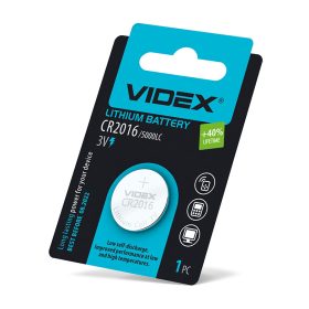Videx CR2016 lítium gombelem 3V 1 db-os bliszterben