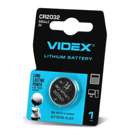Lítium elem nagy gomb 3V 220mAh 1db VIDEX