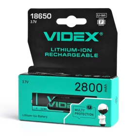Lítium-ion akkumulátor 3.7V 2800mAh 18650 1 db VIDEX