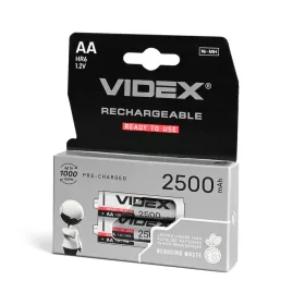 Nikkel-metálhidrid akkumulátor 2500mAh AA 2 db VIDEX