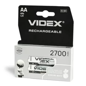 Nikkel-metálhidrid akkumulátor 2700mAh AA 2 db VIDEX