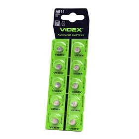   Alkáli gombelem lapos 20mAh AG11/LR721 Videx bliszter 10 db.