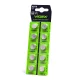 Alkáli gombelem lapos 113mAh AG12/LR43 Videx bliszter 10 db.