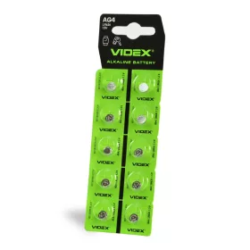 Alkáli gombelem lapos 20mAh AG4/LR626 Videx bliszter 10 db.