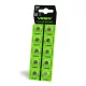 Alkáli gombelem lapos 25mAh AG6/LR921 Videx bliszter 10 db.