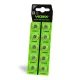 Alkáli gombelem lapos 45mAh AG7/LR926 Videx bliszter 10 db.