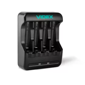 Töltő 4x AA 4x AAA R6 R3 Videx elemhez