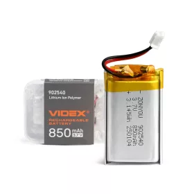 850mAh lítium-polimer akkumulátor VLF-B902540-85 Videx