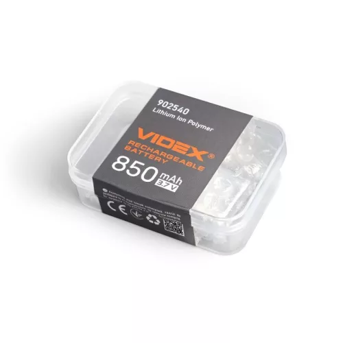 850mAh lítium-polimer akkumulátor VLF-B902540-85 Videx
