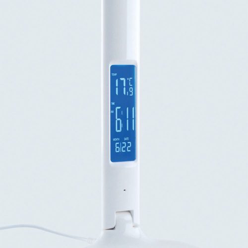 LED iskolai asztali lámpa 5W 3000K-5500K CCT USB szabályozható érintés + naptár óra