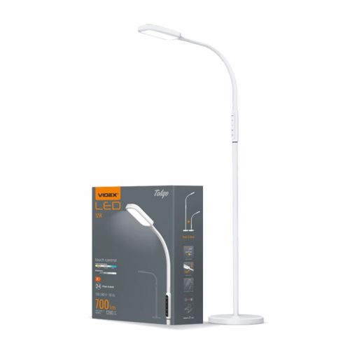 Asztali állólámpa 2 az 1-ben LED 12W 3000K-5500K CCT szabályozható érintés FEHÉR