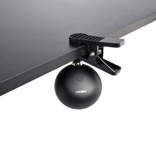 LED asztali lámpa 3W 300lm 5500K Cool Black szabályozható Videx