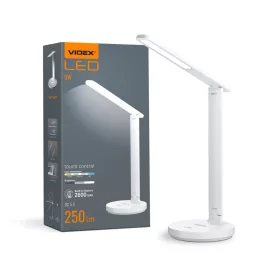   LED asztali lámpa 5W 250lm 5000K hideg fehér szabályozható Videx