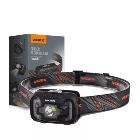   Újratölthető LED fejlámpa érintésérzékelő 5W + COB 310lm 5000K H025C VIDEX
