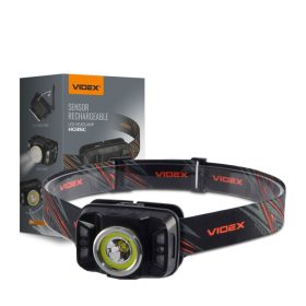   Újratölthető LED fejlámpa érintésérzékelő 5W + COB 410lm 5000K H035C VIDEX