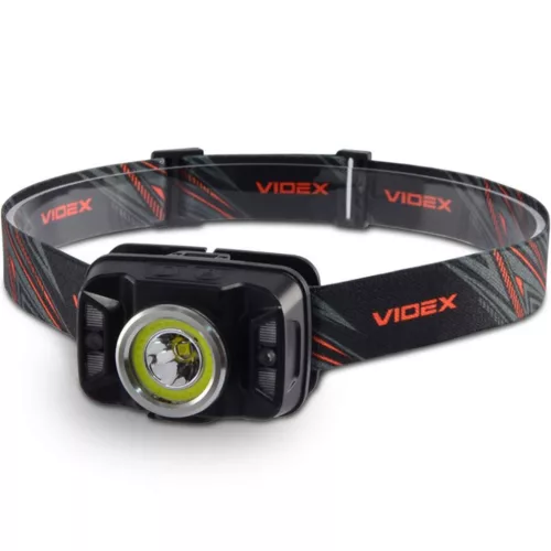 Újratölthető LED fejlámpa érintésérzékelő 5W + COB 410lm 5000K H035C VIDEX