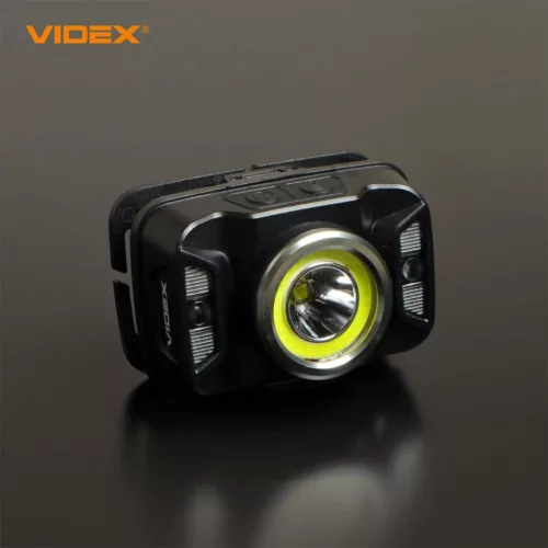 Újratölthető LED fejlámpa érintésérzékelő 5W + COB 410lm 5000K H035C VIDEX