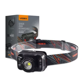   Újratölthető LED fejlámpa érintésérzékelő 5W 270lm 5000K H045Z ZOOM VIDEX