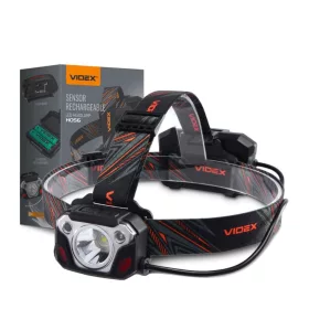  Újratölthető LED fejlámpa érintésérzékelő 20W 1400lm 6500K H056 Nagyon erős VIDEX