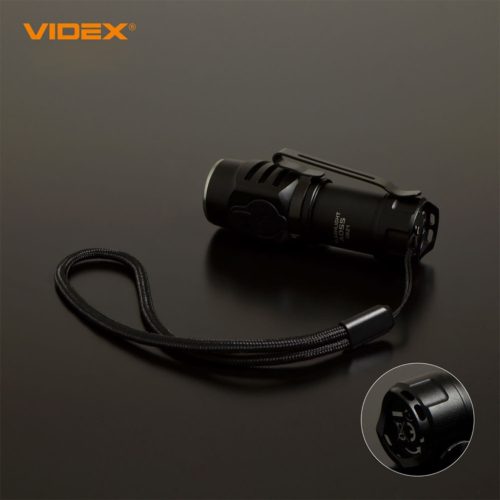 Taktikai LED-es újratölthető zseblámpa vízálló 10W 600lm 5700K A055 VIDEX