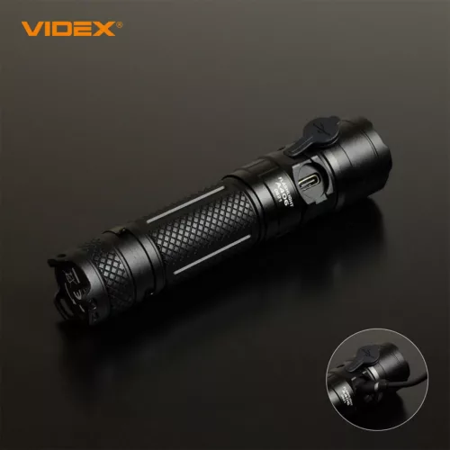 LED taktikai zseblámpa újratölthető vízálló 20W 4000lm 6000K A406 nagyon erős VIDEX