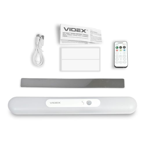 Újratölthető LED lámpa mozgásérzékelővel 1.5W 150lm CCT 120° 2200mAh Fehér VIDEX